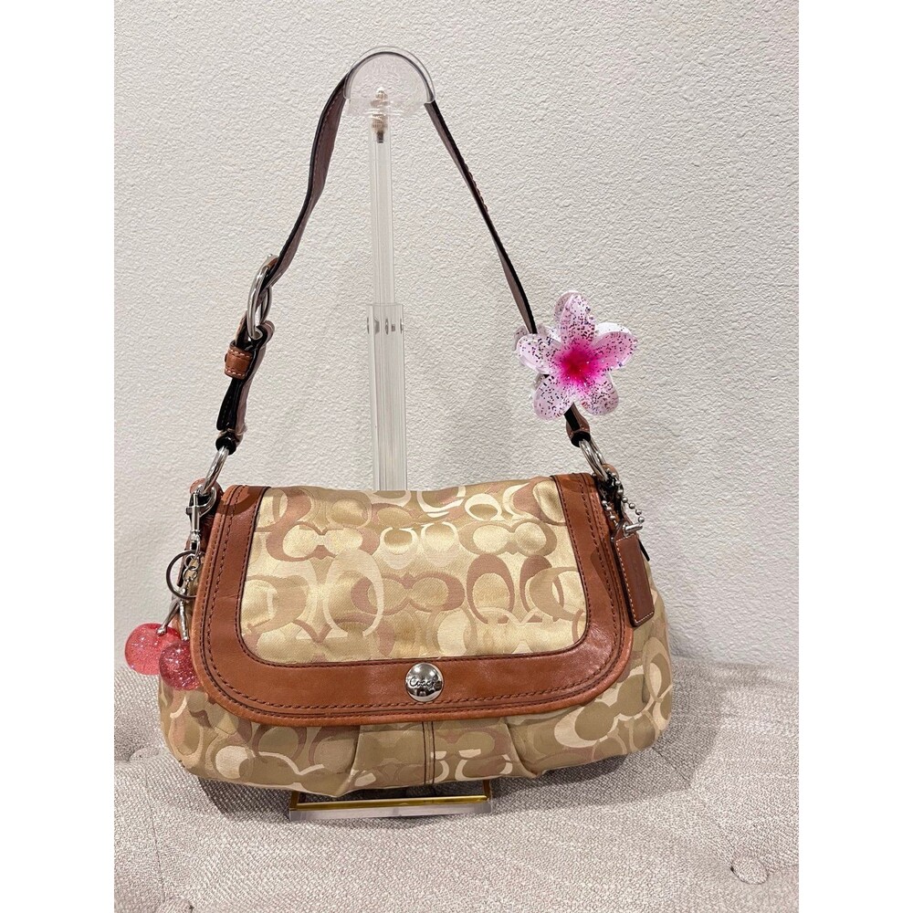 Coach Signature C Monogram Shoulder Bag.